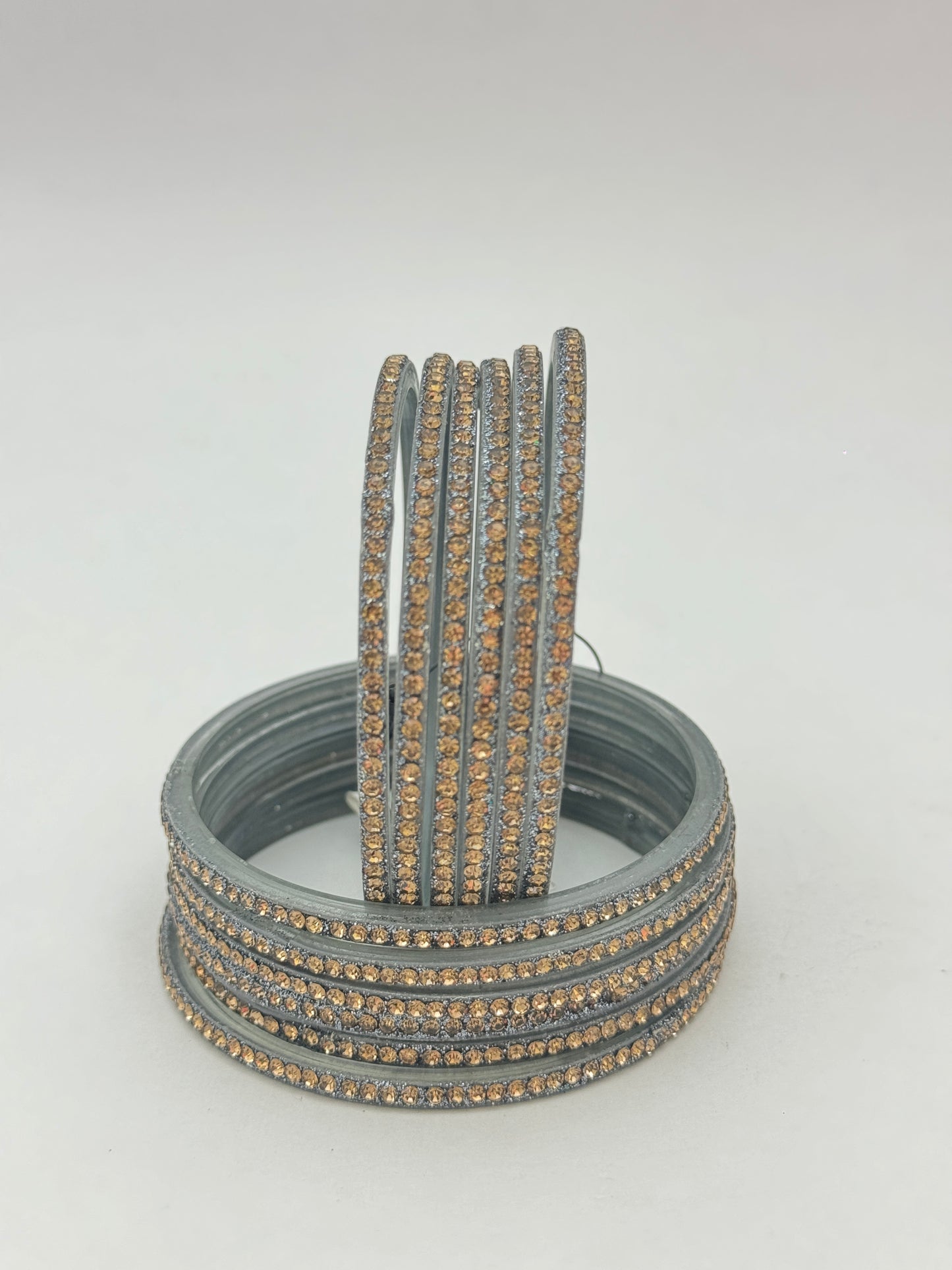 Gray Glass Bangles