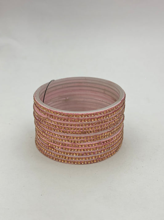 B-PINK Glass Bangles