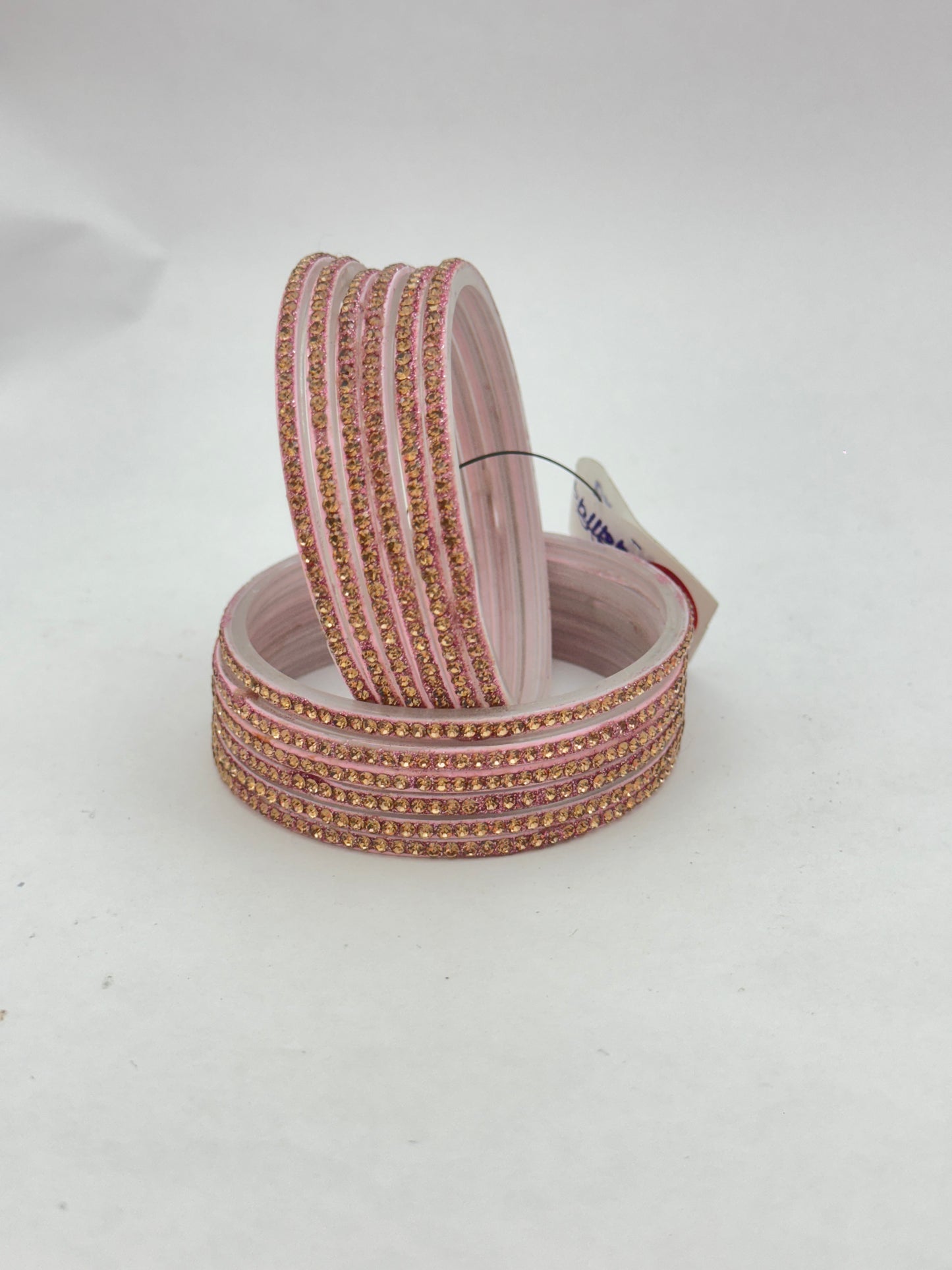 B-PINK Glass Bangles