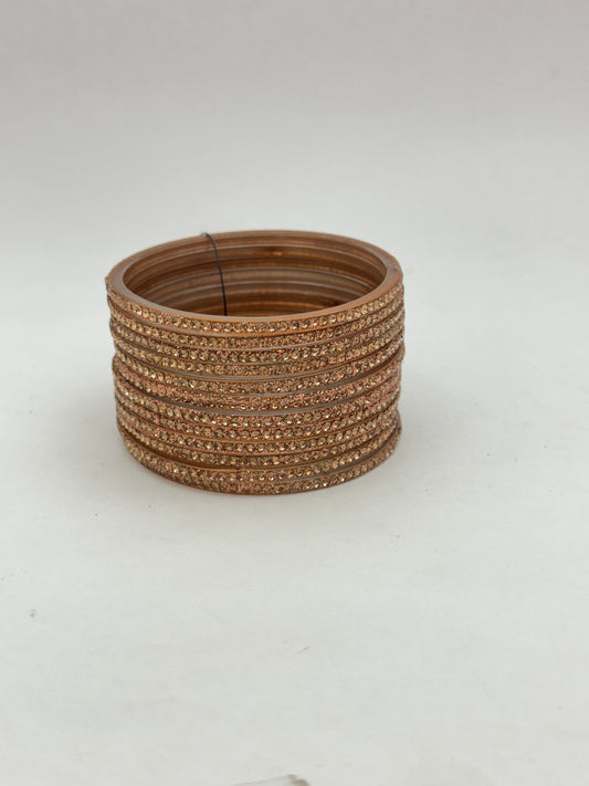 COPPER Glass Bangles