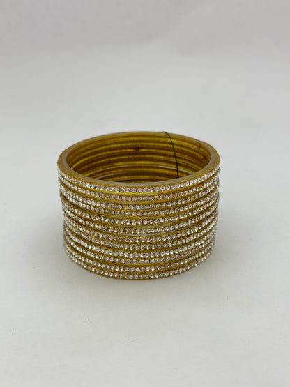 Golden Glass Bangles