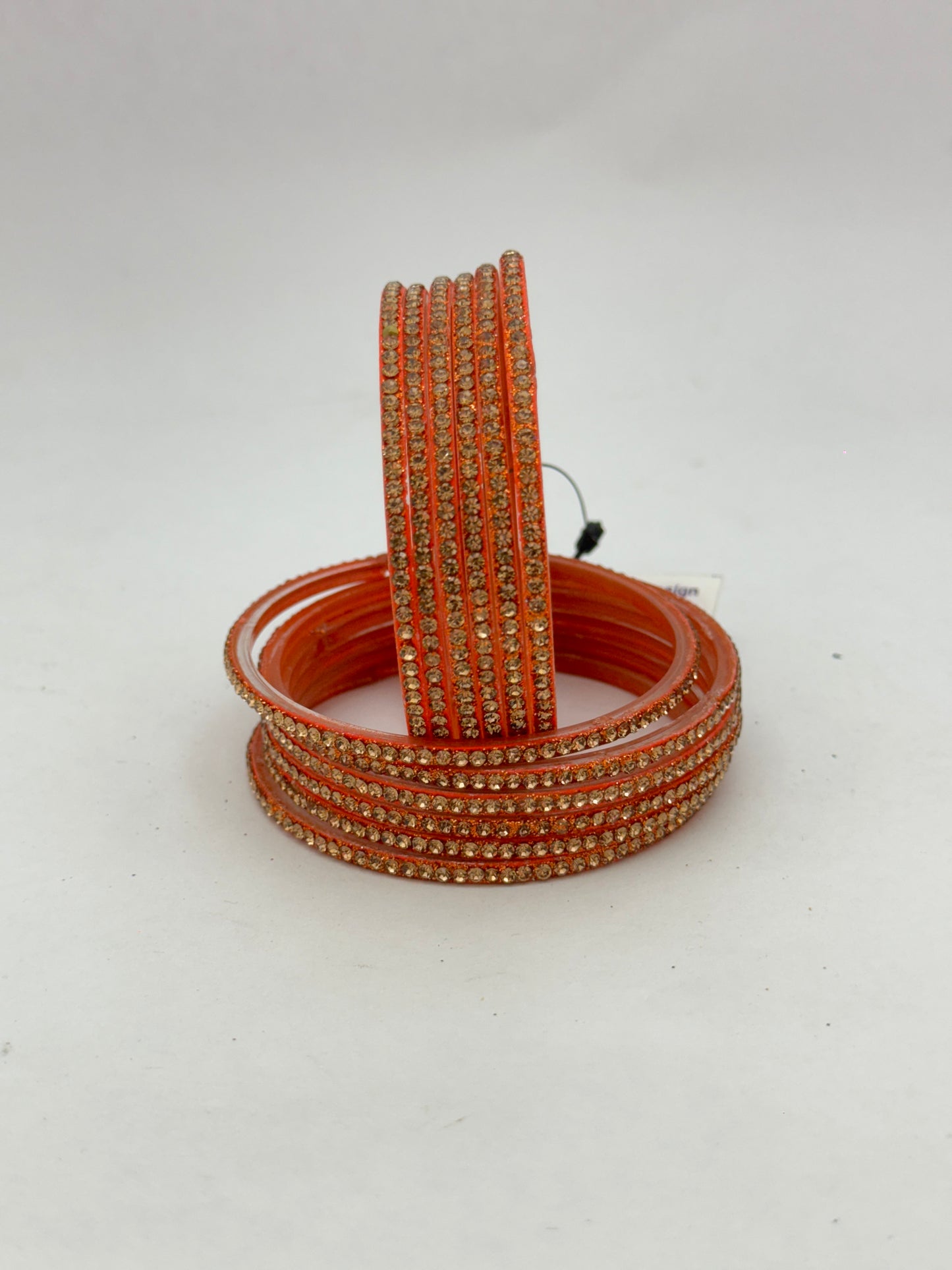 Orange Glass Bangles