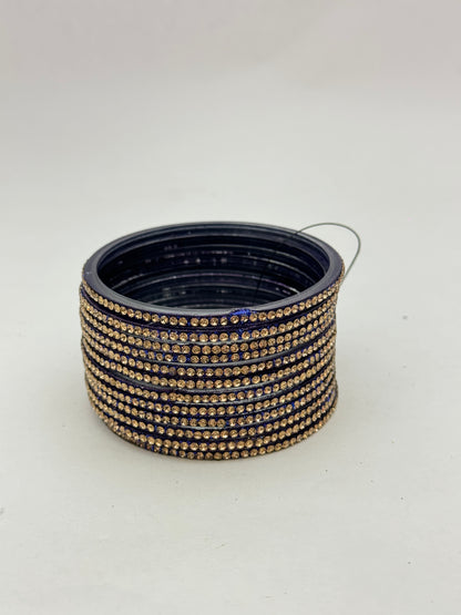 N-BLUE Glass Bangles