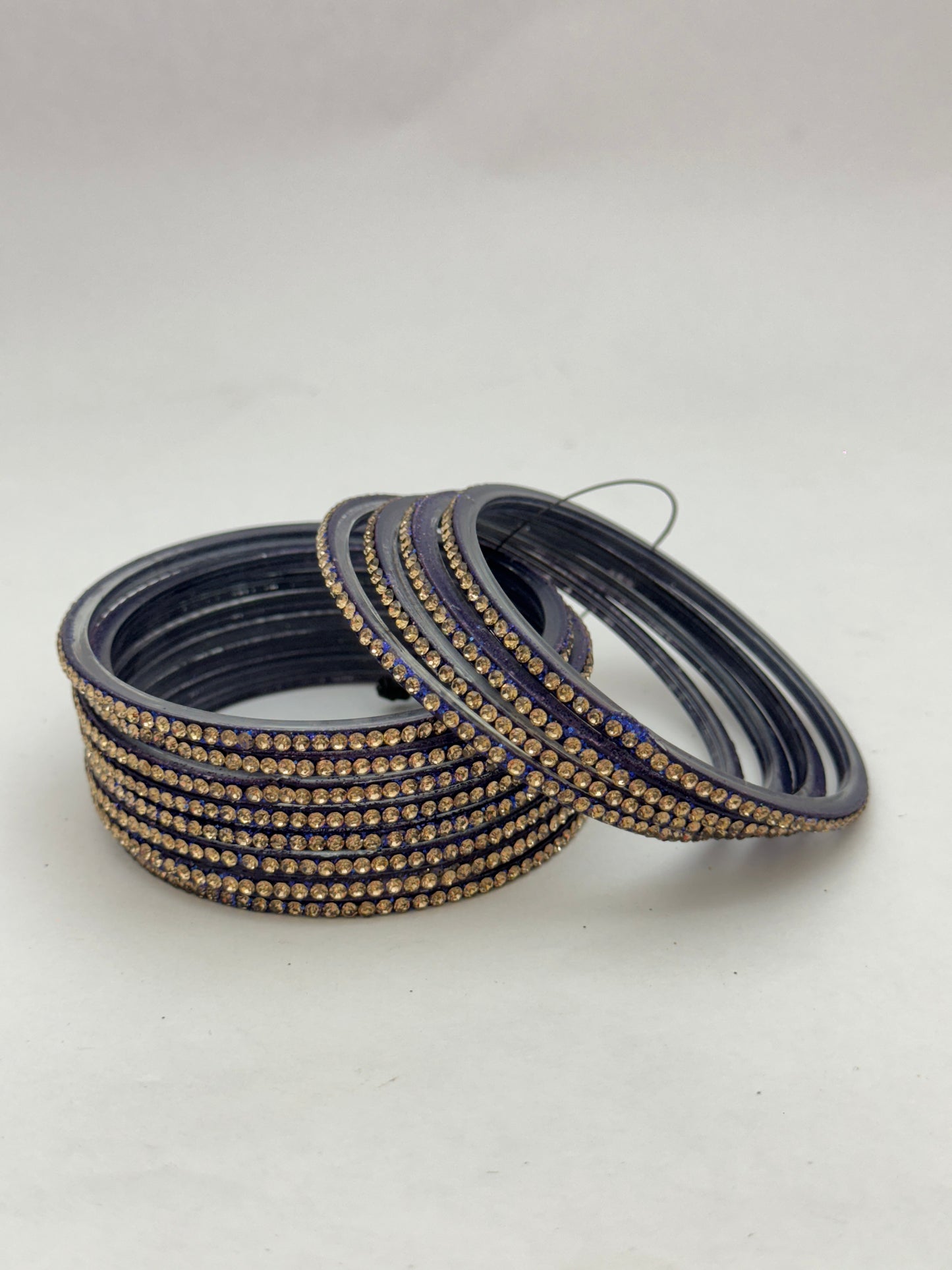 N-BLUE Glass Bangles