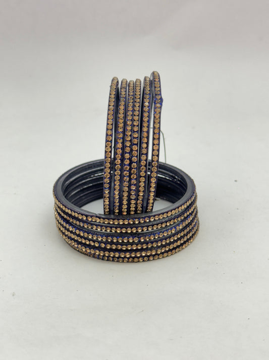 N-BLUE Glass Bangles