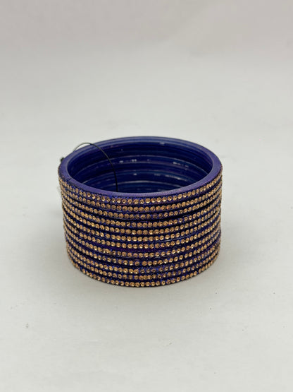 Blue Glass Bangles