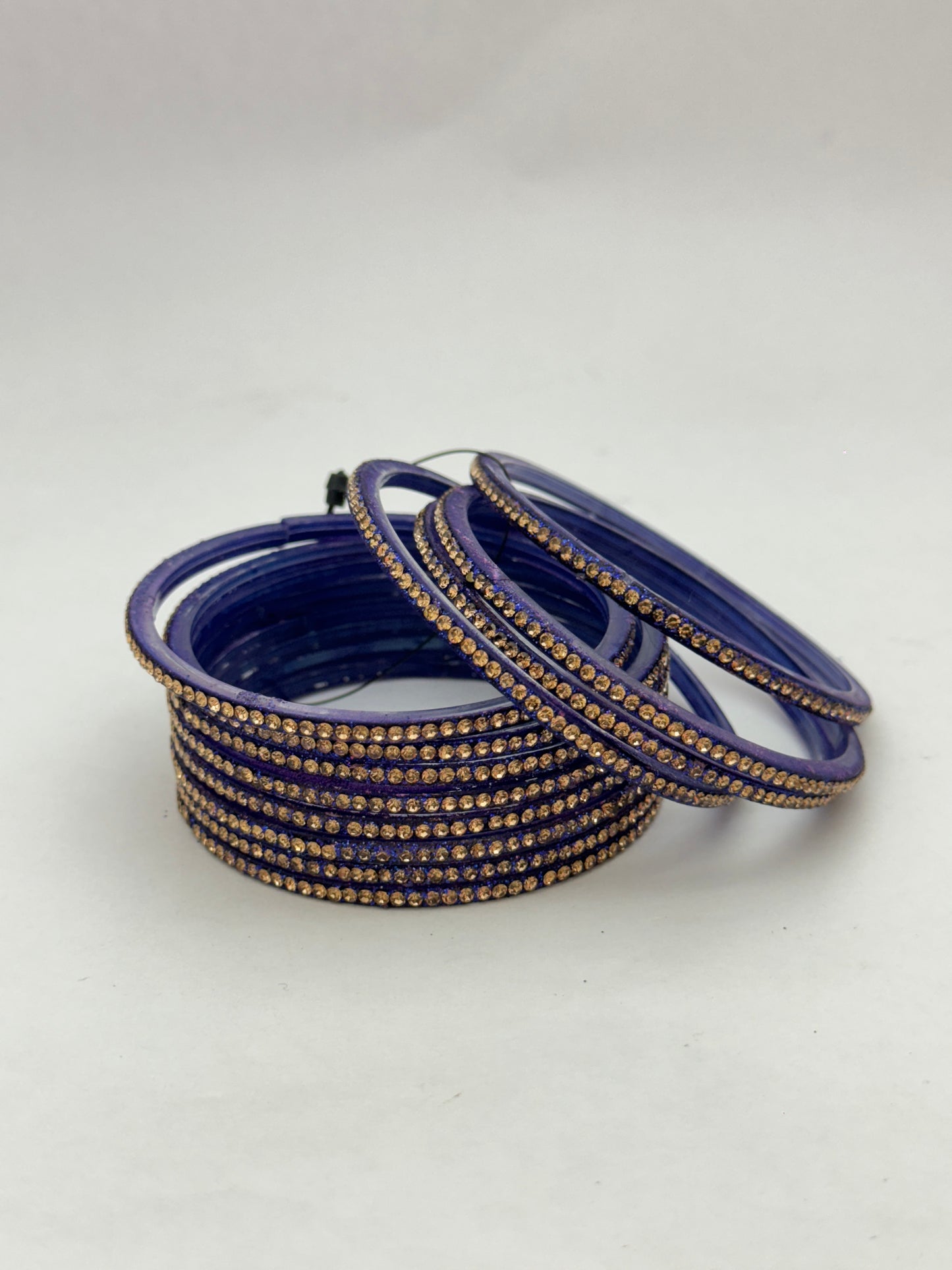 Blue Glass Bangles