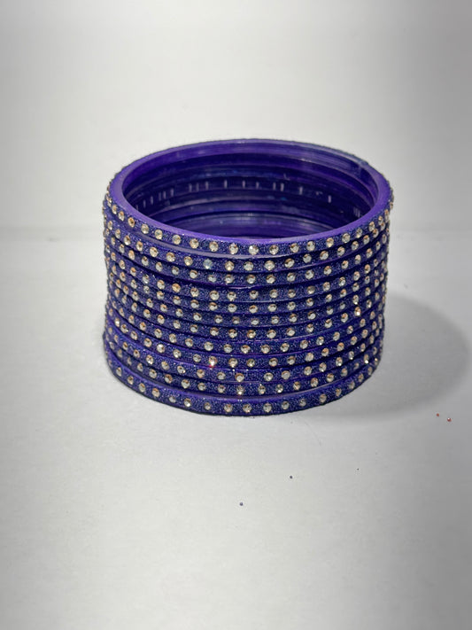 Blue Glass Bangles