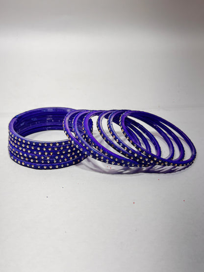 Blue Glass Bangles