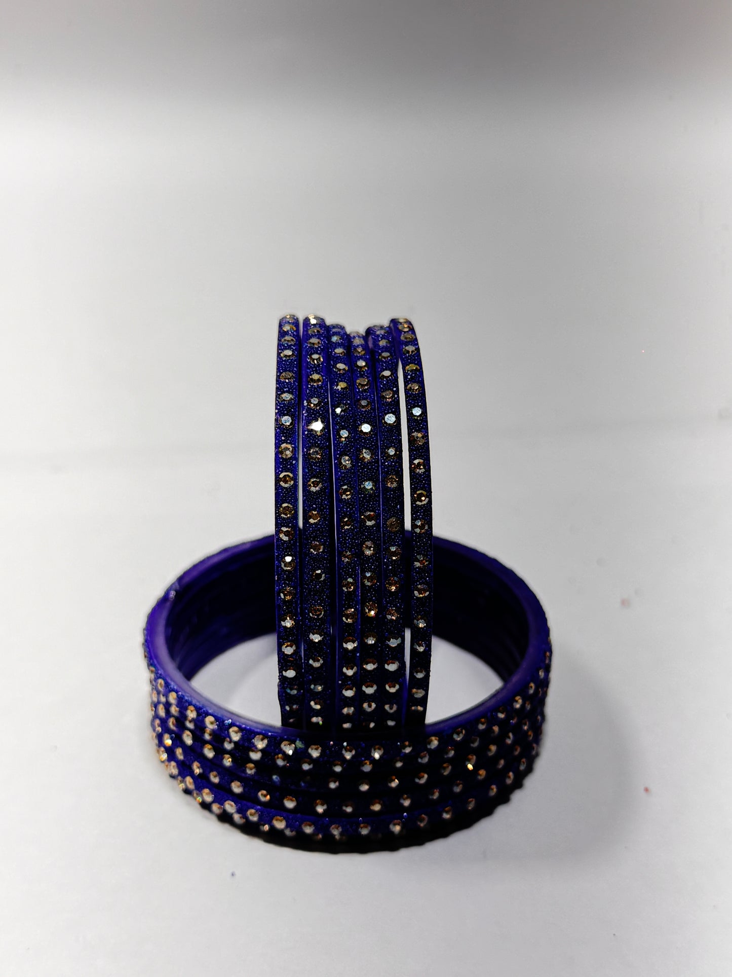 Blue Glass Bangles